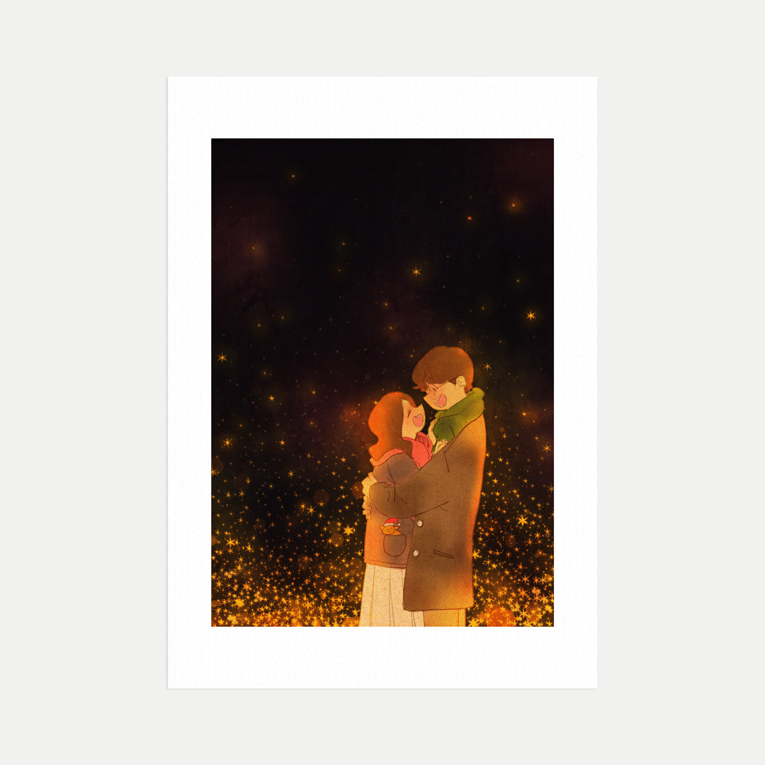 Starry Hug - Art Print