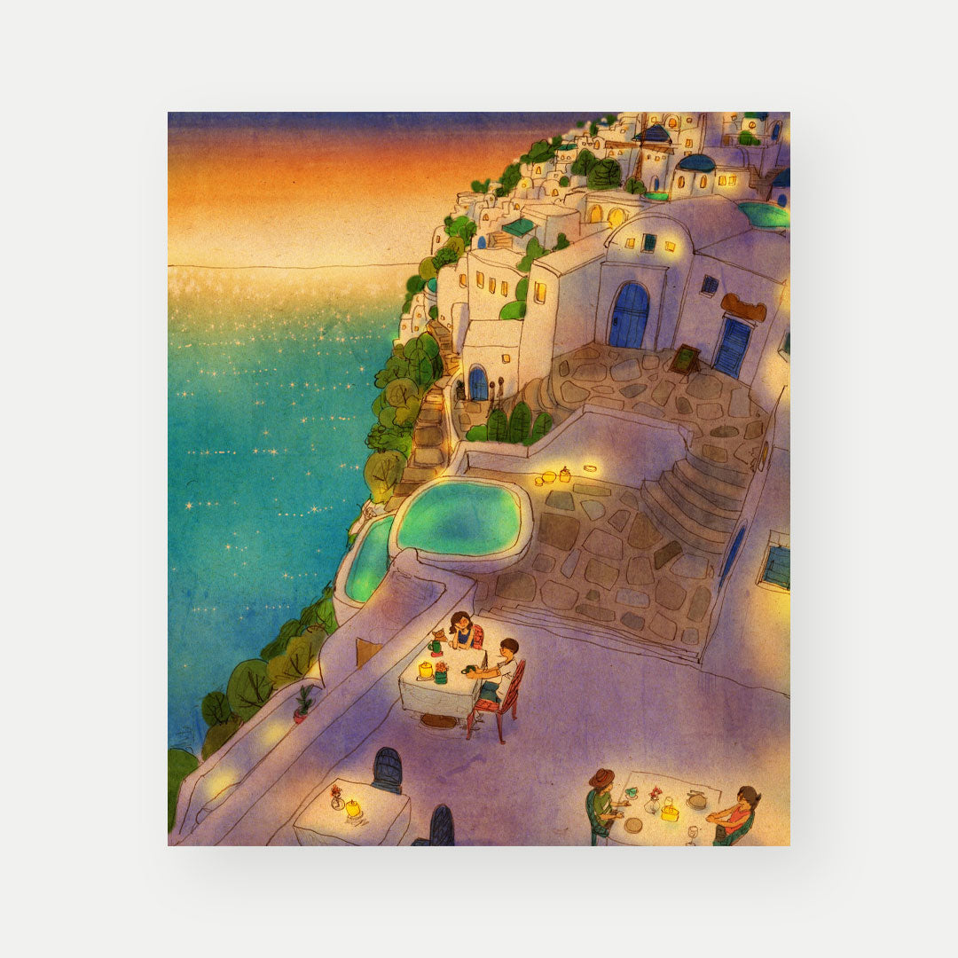 Santorini - Postcard