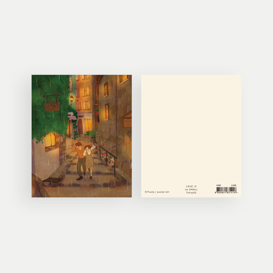 Sudden Shower - Postcard
