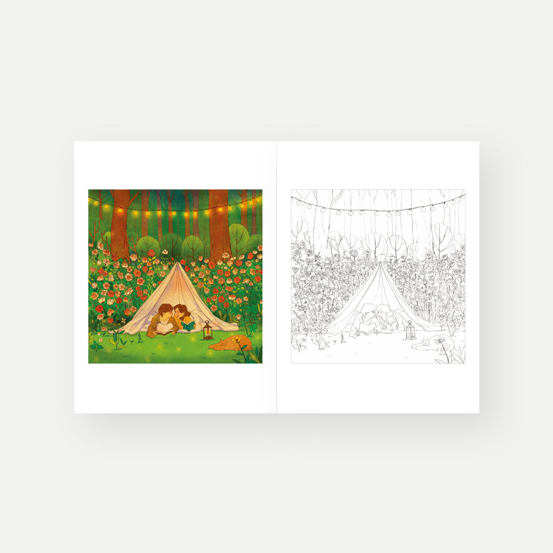 Sweet & Heartwarming Coloring Book