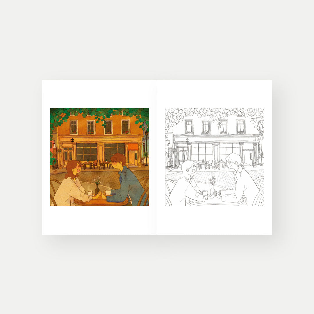 Sweet & Heartwarming Coloring Book