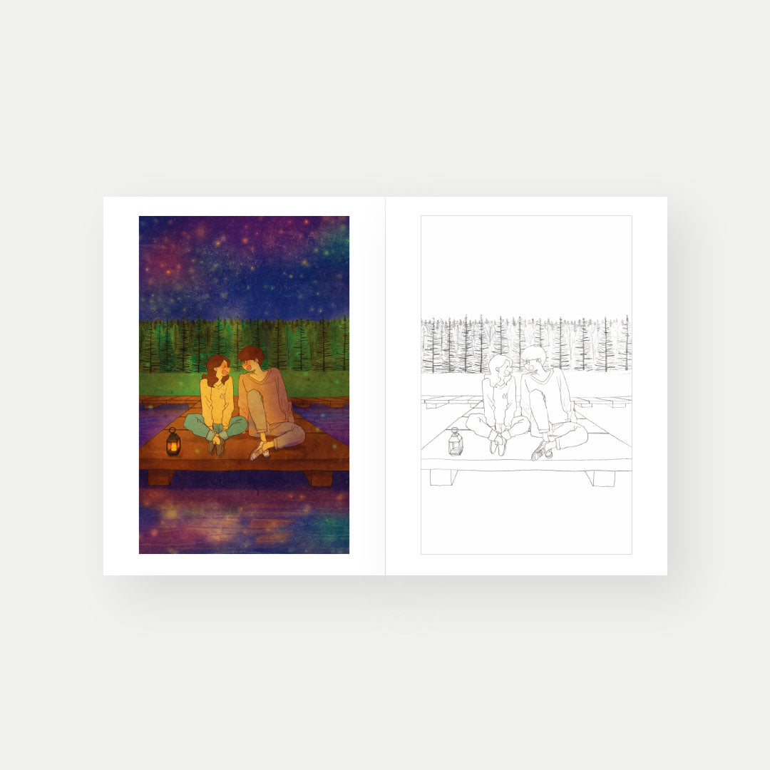 Sweet & Heartwarming Coloring Book
