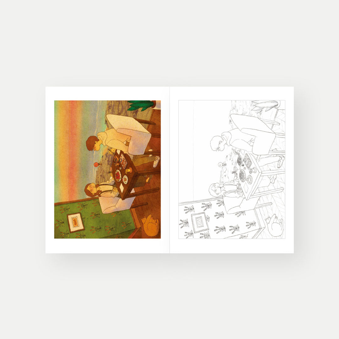Sweet & Heartwarming Coloring Book