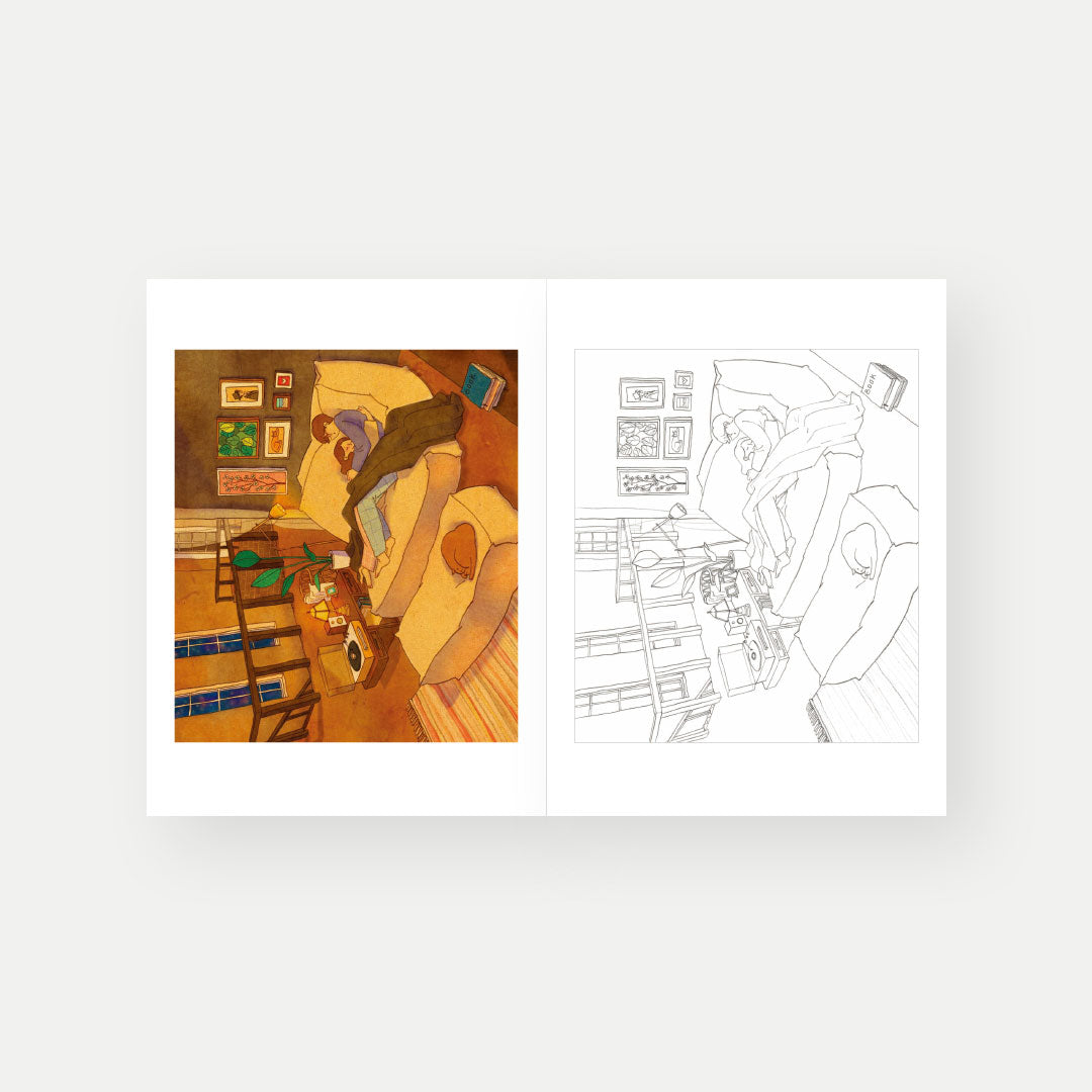 Sweet & Heartwarming Coloring Book