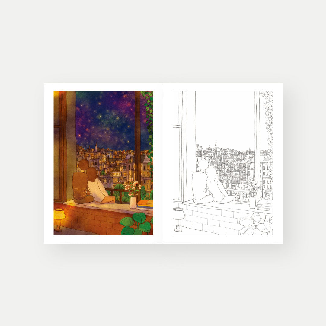 Sweet & Heartwarming Coloring Book