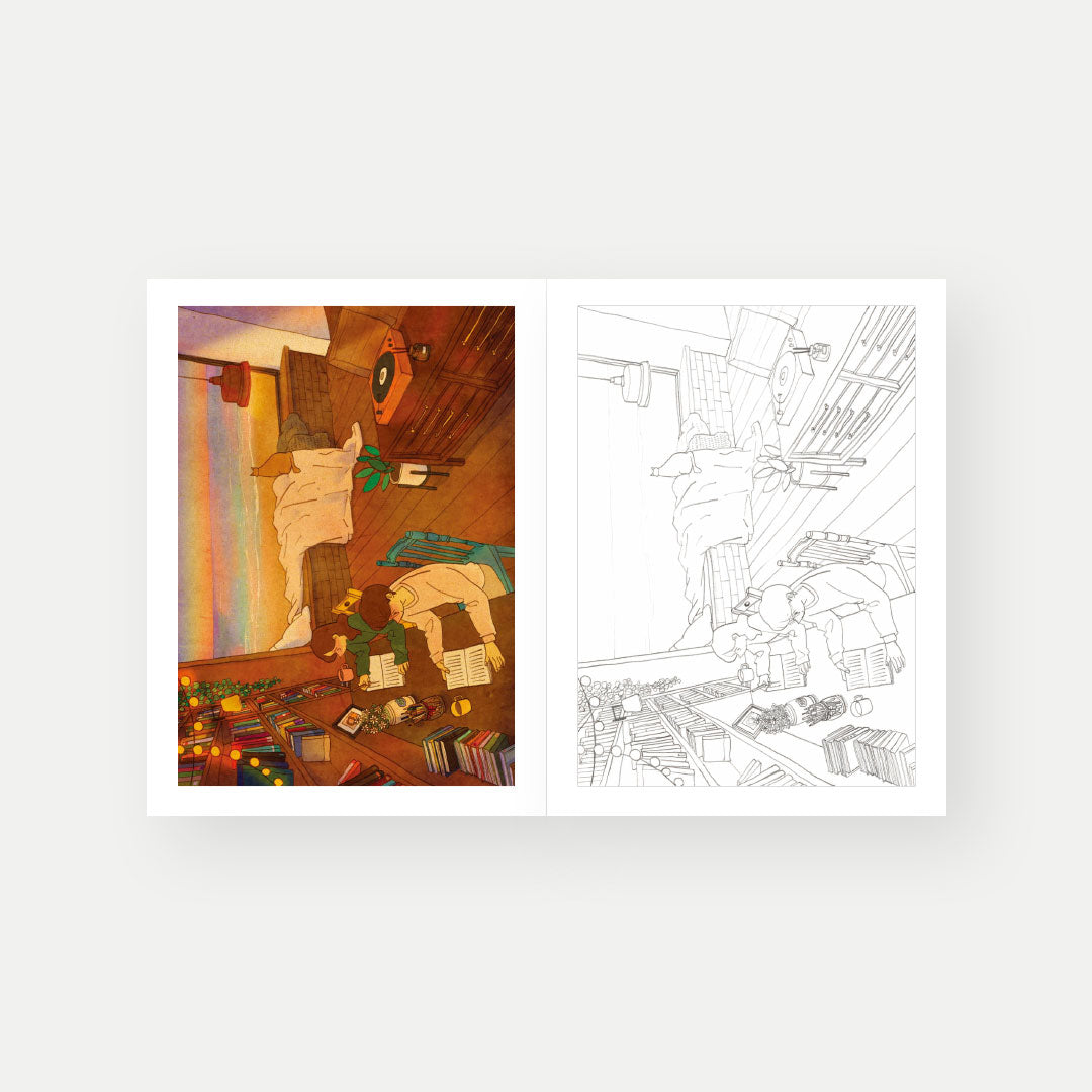 Sweet & Heartwarming Coloring Book