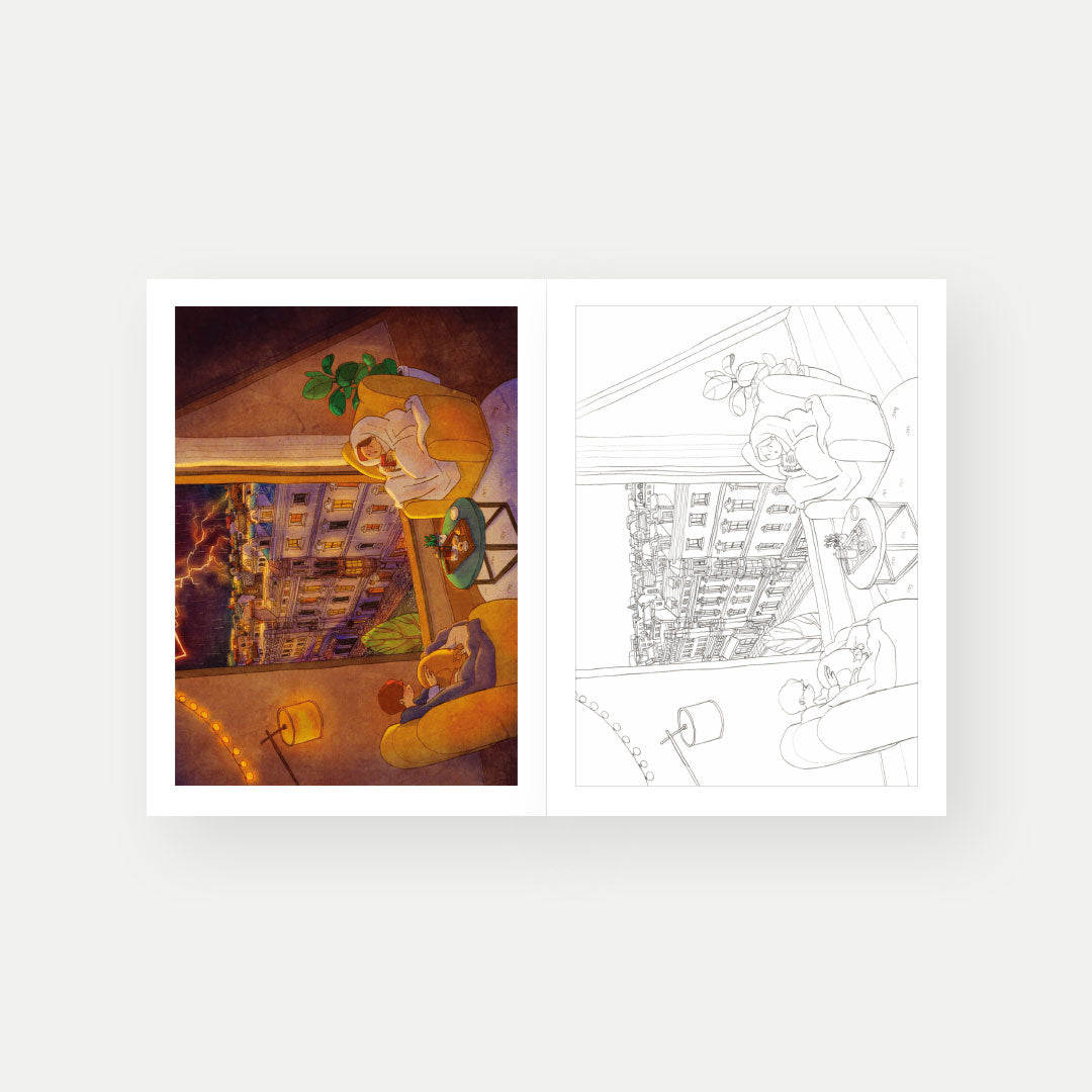 Sweet & Heartwarming Coloring Book