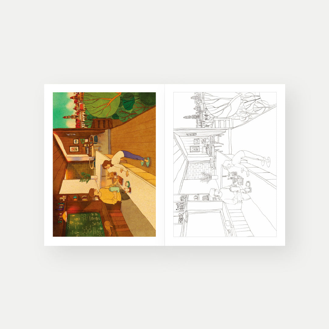 Sweet & Heartwarming Coloring Book