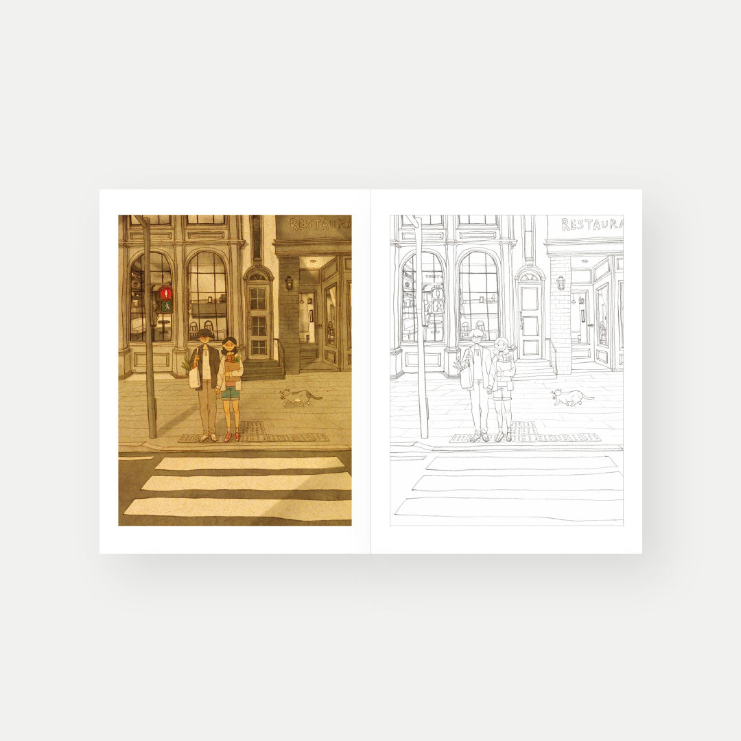 Sweet & Heartwarming Coloring Book