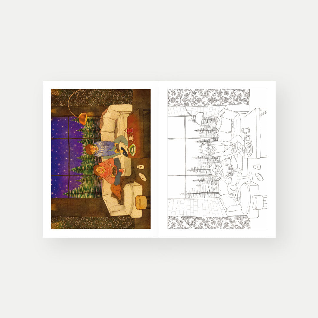 Sweet & Heartwarming Coloring Book