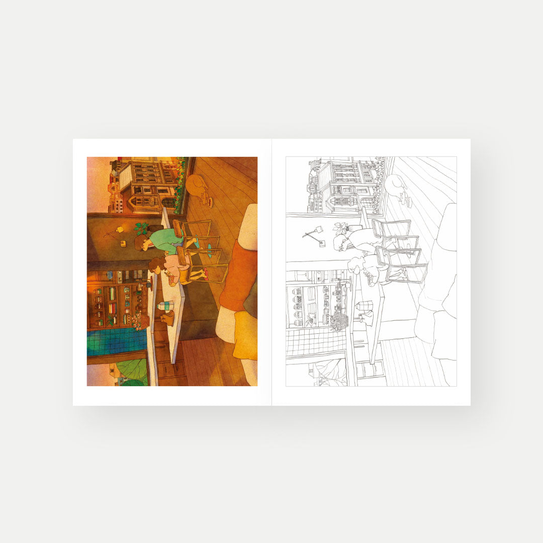 Sweet & Heartwarming Coloring Book