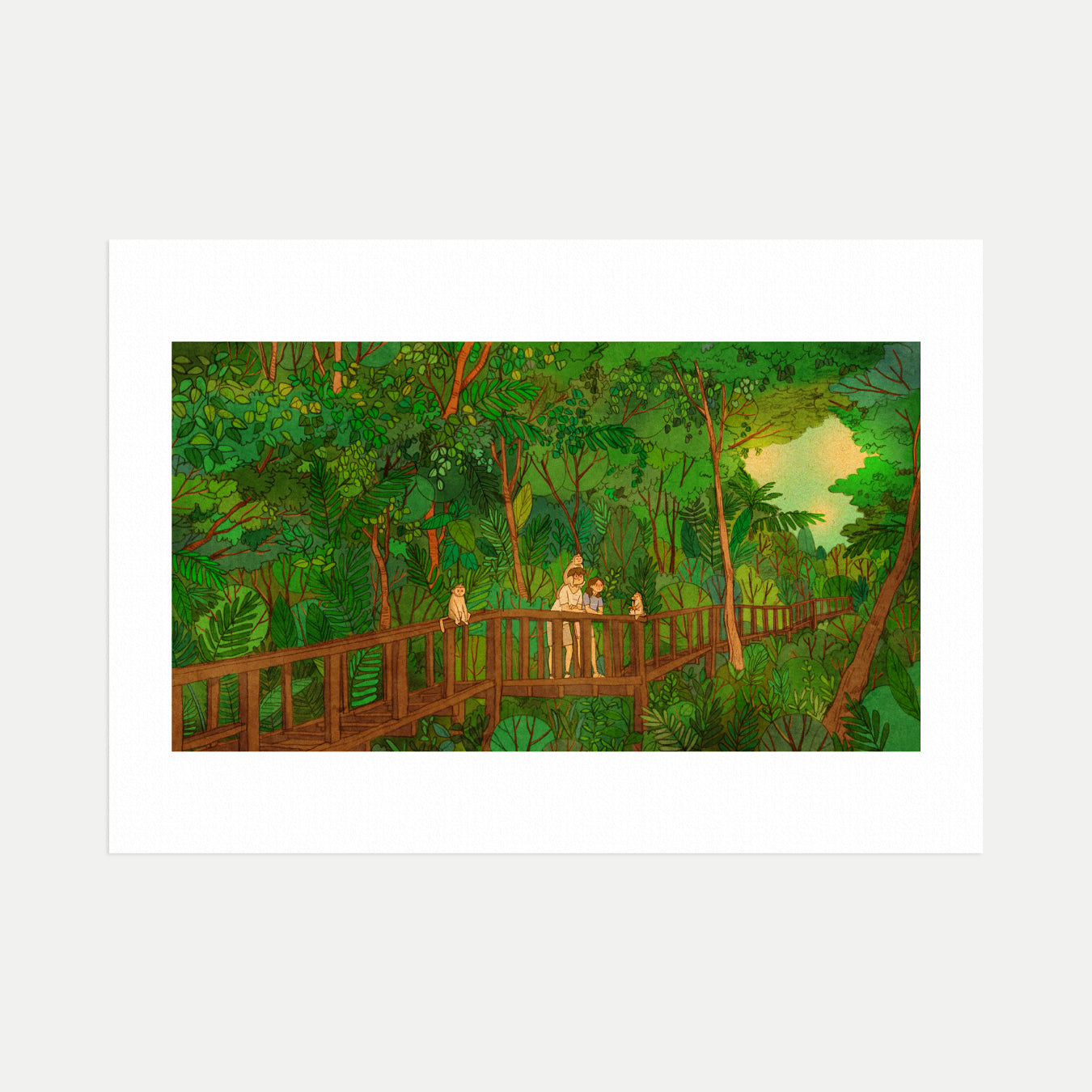 Monkey Forest - Art Print