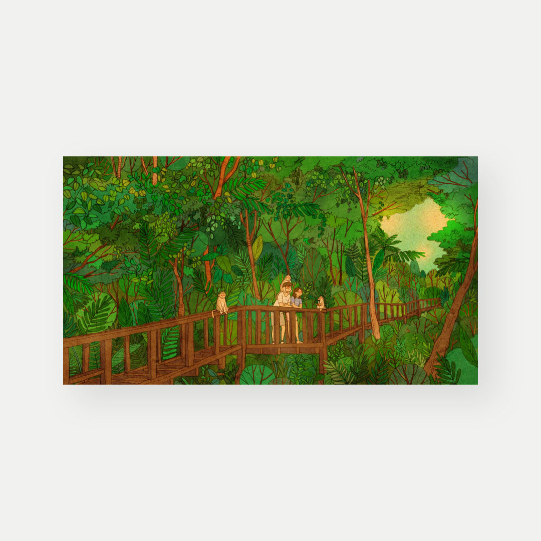 Monkey Forest - Postcard