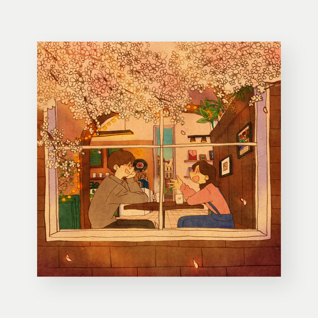 Spring Café - Postcard
