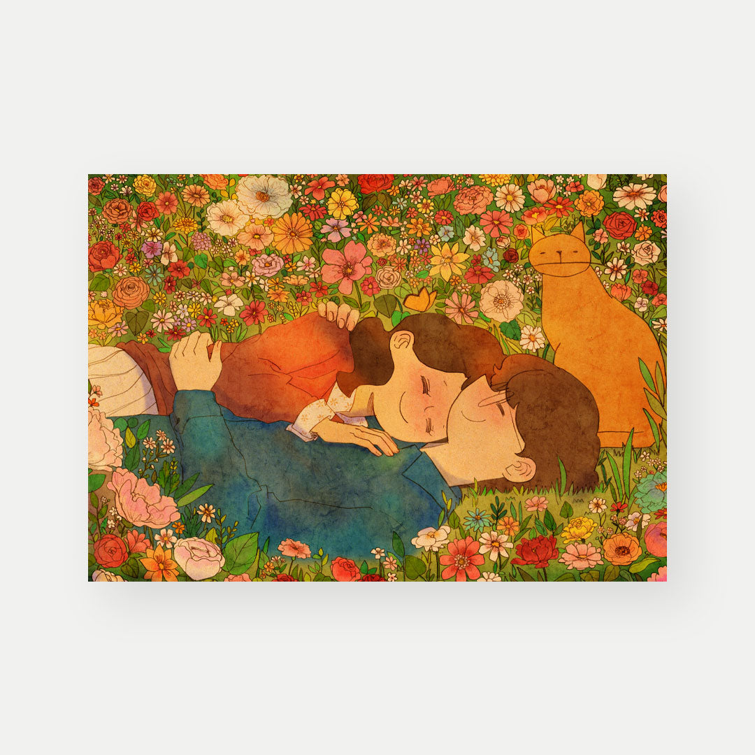 Flower Bed - Postcard