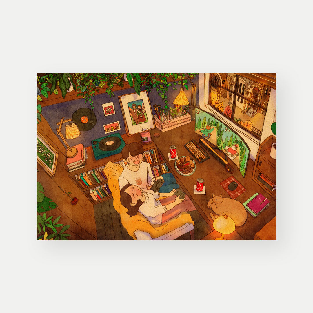Game Night - Postcard