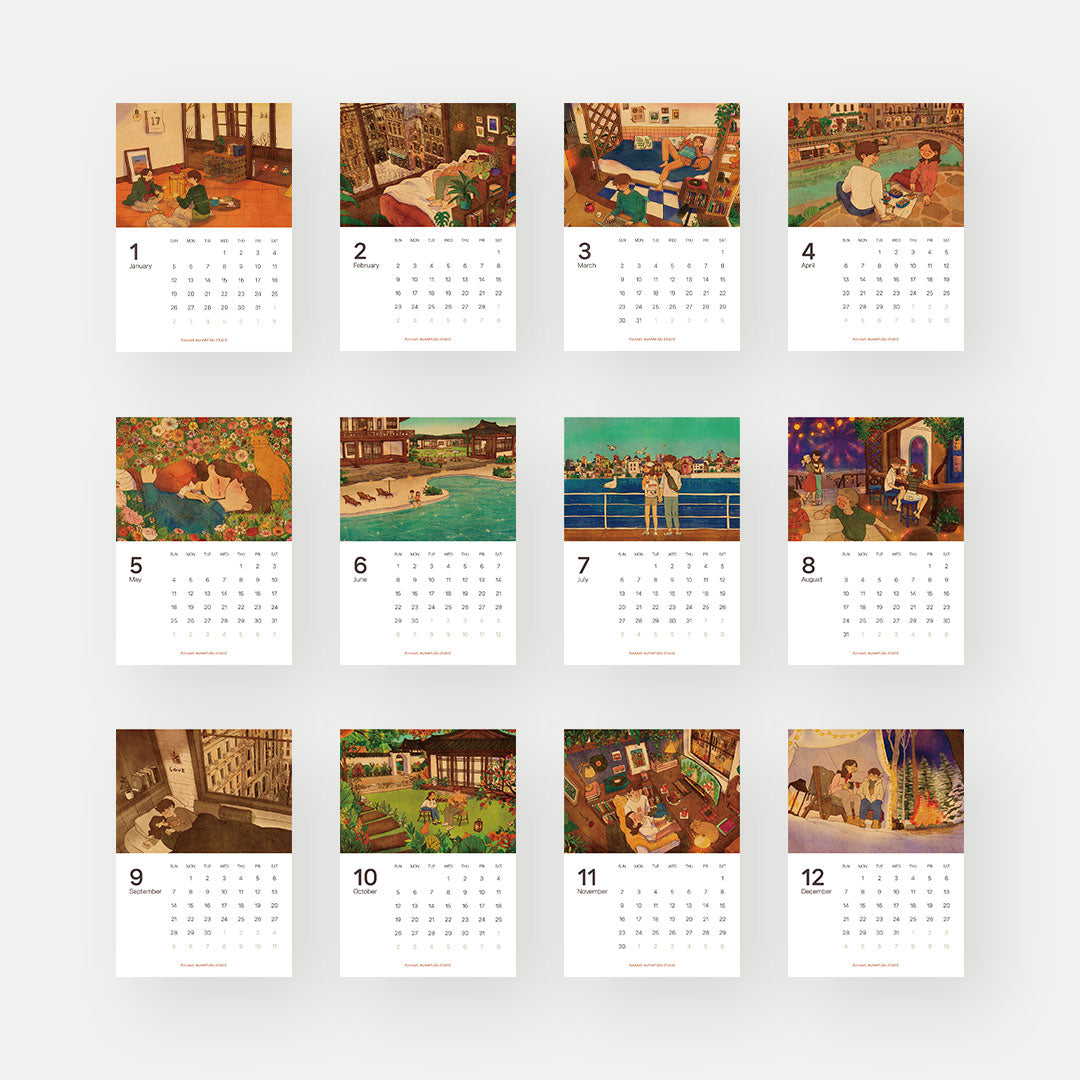 2025 Desk Calendar: A Year of Love and Warmth