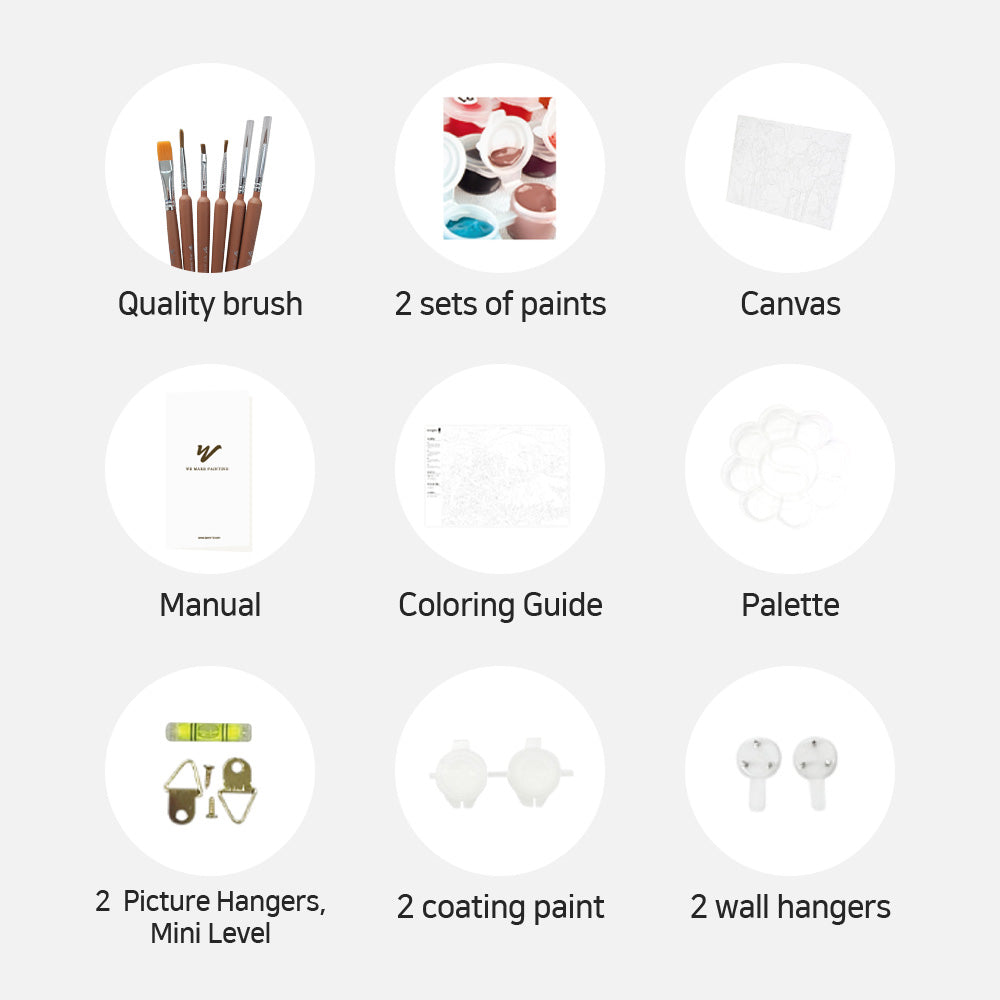 Flower Bed – Puuung Paint by Numbers Kit