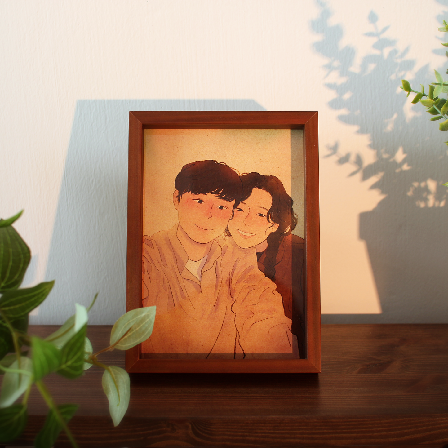 Custom Portrait (5 × 7 in) – Framed Giclée Print