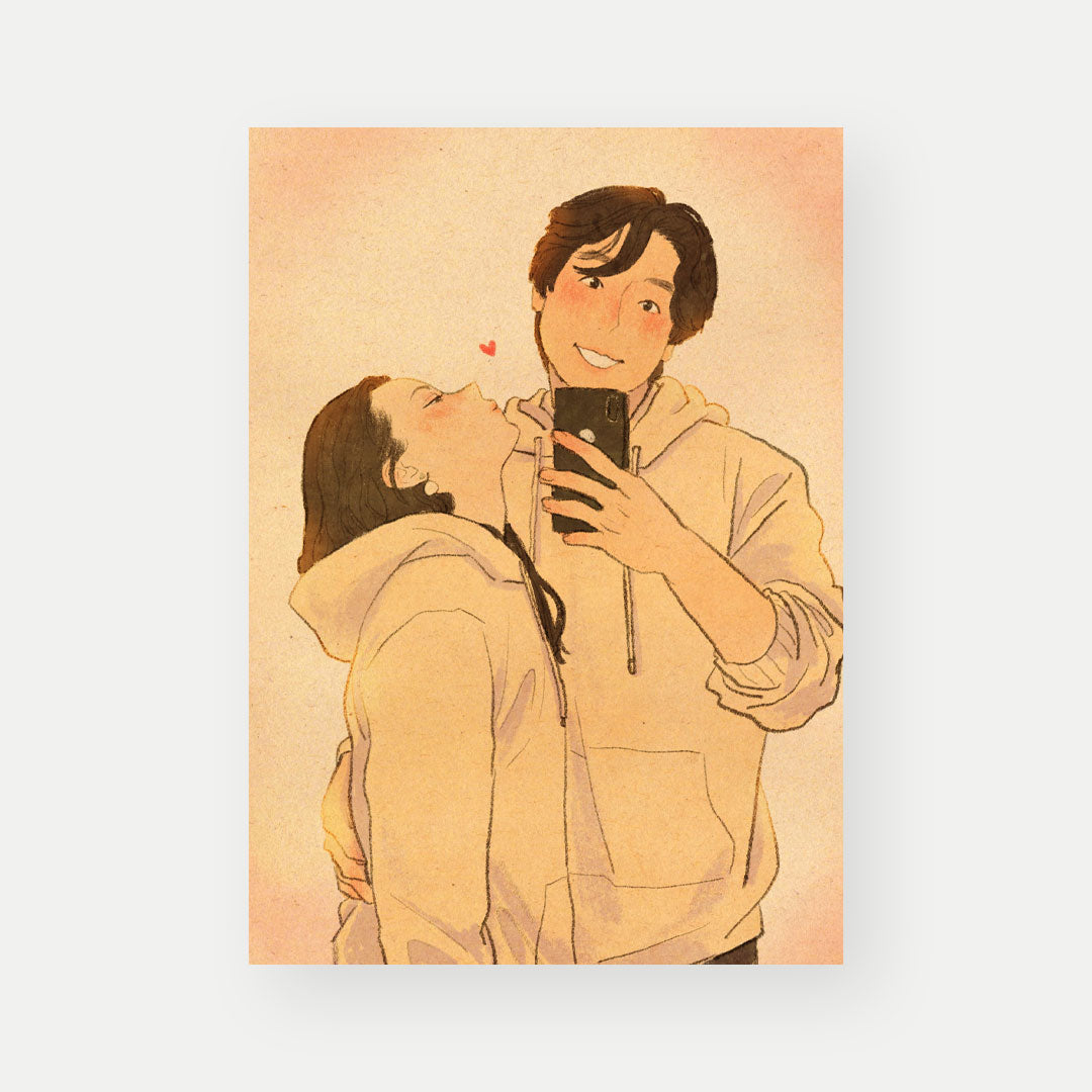 커스텀 초상화 (5 x 7 인치) - 디지털 파일