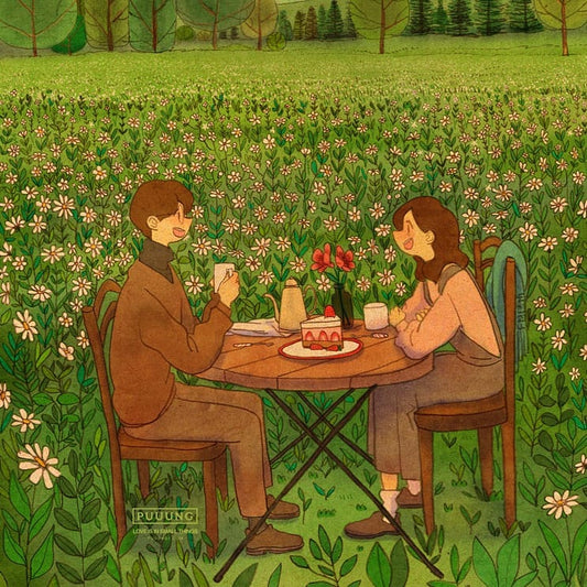 A cup of tea in the flower garden

#puuung #loveis...