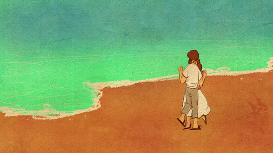 Dancing at the beach
