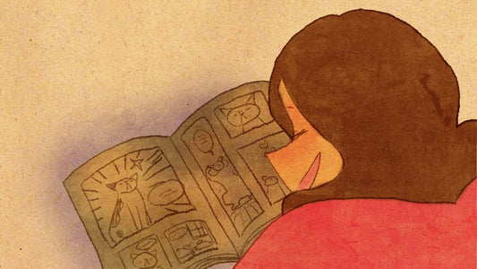 Reading cartoon