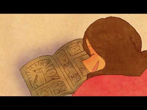 Reading cartoon