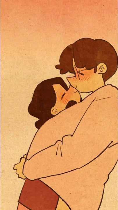 Surprise kiss