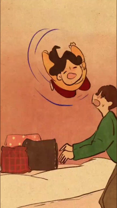 Accidental morning kiss