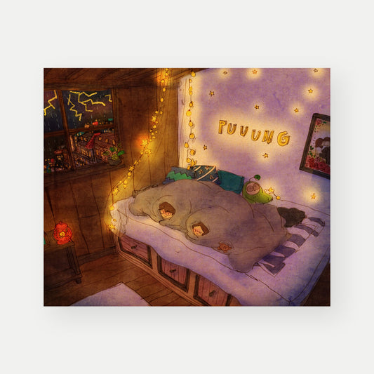 Thunderstorm Night - Postcard