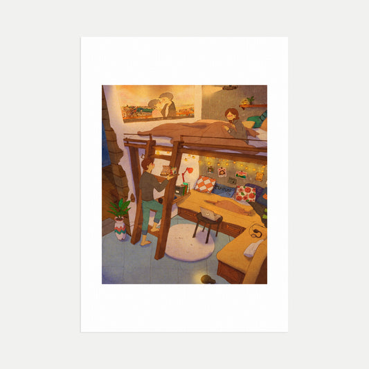 Movie Night - Art Print