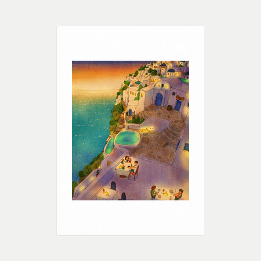 Santorini - Art Print