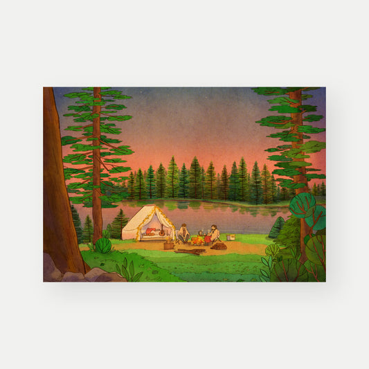 Cozy Camping - Postcard