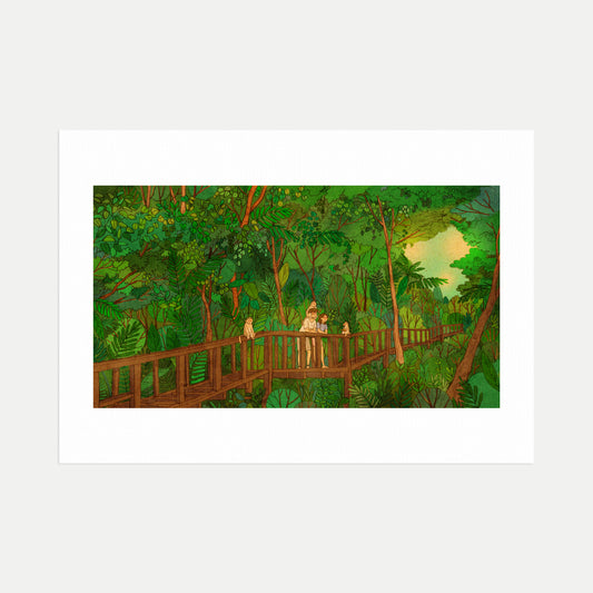 Monkey Forest - Art Print