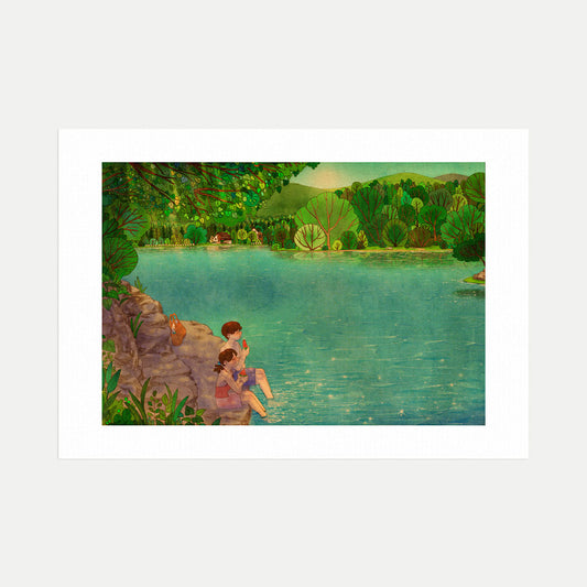 By The Lake - Art Print