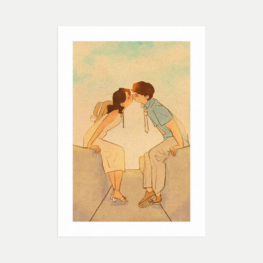 Nose Kiss - Mini Art Print