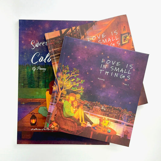 Love Is In Small Things – Puuung Book Bundle (Vol. 1 + Vol. 2 + Coloring Book)