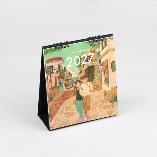 2027 Desk Calendar: A Year of Love and Warmth