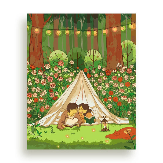 [Pre-Order] Flower Garden – Puuung Paint by Numbers Kit