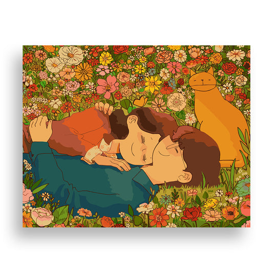 [Pre-Order] Flower Bed – Puuung Paint by Numbers Kit