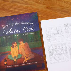Sweet & heartwarming coloring book